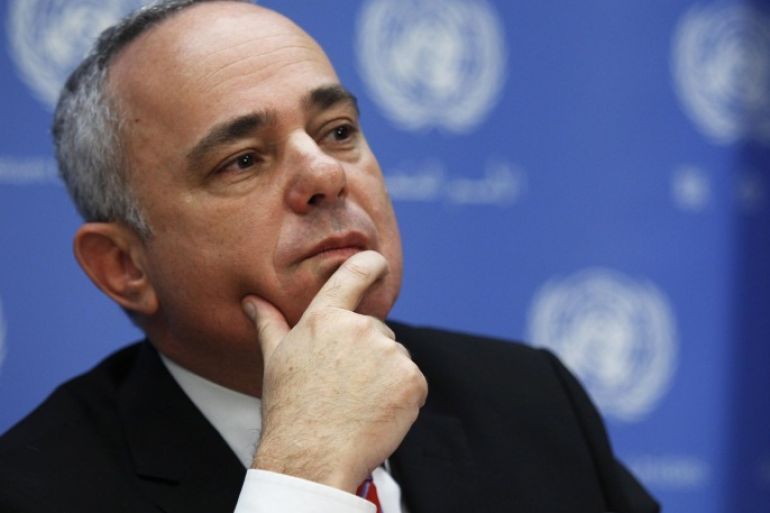 Minister of Strategic and Intelligence Affairs for International Relations of Israel Yuval Steinitz attends a news conference after a meeting of the Ad Hoc Liaison Committee during the 68th United Nations General Assembly at U.N. headquarters in New York September 25, 2013. REUTERS/Eduardo Munoz