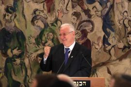 Newly elected Israeli president Reuven Rivlin speaks at the Knesset, Israel's parliament, in Jerusalem, Tuesday, June, 10, 2014. Israel’s parliament on Tuesday chose Reuven Rivlin, a veteran politician and supporter of the Jewish settlement movement, as the country’s next president, putting a man opposed to the creation of a Palestinian state into the ceremonial but largely influential post. (AP Photo/Dan Balilty)