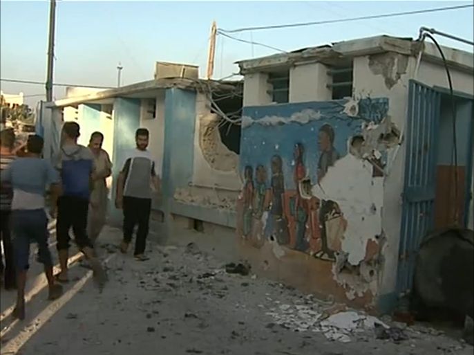 قصف مدرسة بجباليا واستشهاد 16 فلسطينيا