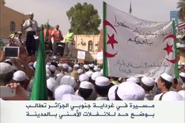 مسيرة بغرداية بالجزائر للمطالبة بوضع حد للانفلات الأمني