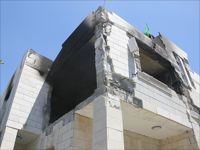 تفجير منزل مروان القواسمي في مدينة الخليل (الجزيرة)