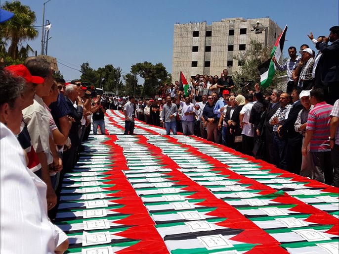 500 نعش لشهداء غزة امام المنظمة الدولية