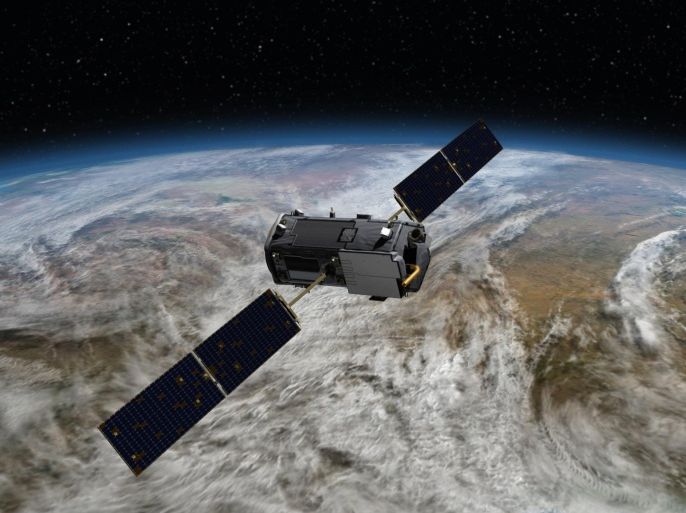 This Jan. 22, 2014, artist concept rendering provided by NASA shows their Orbiting Carbon Observatory (OCO)-2. The OCO-2, managed by NASA's Jet Propulsion Laboratory in Pasadena, Calif., will launch from Vandenberg Air Force Base, Calif., on a Delta II rocket on July 1, 2014. Five years after a NASA satellite to track carbon dioxide plunged into the ocean after liftoff, the space agency is launching a carbon copy _ this time on a different rocket. The $468 million mission is designed to study the main driver of climate change emitted from smokestacks and tailpipes. (AP Photo/NASA/JPL-Caltech)