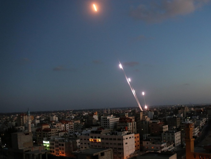 صواريخ حماس من غزة أزعجت الإسرائيليين (وكالة الأنباء الأوروبية)