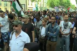 مظاهرات بعدة مدن فرنسية تضامنا مع غزة