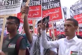 مظاهرة لأصدقاء فلسطين في بريطانيا
