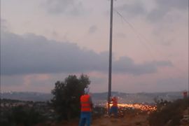 إعطاب خط الكهرباء المغذي لمستوطنات إسرائيلية