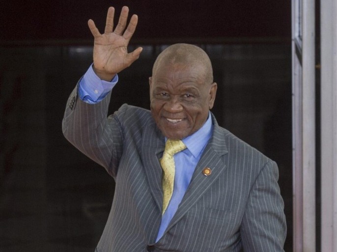 (FILES) A 5 August 2014 of Lesotho Prime Minister Tom Thabane arriving at the White House, in Washington DC, USA. Soldiers in the southern African kingdom of Lesotho seized the police hq in what appears to be a coup attempt. In June thabane suspended the country's parliament amid feuding in the coalition government. There have been a number of military coups in the country since its independence from Britain in 1966