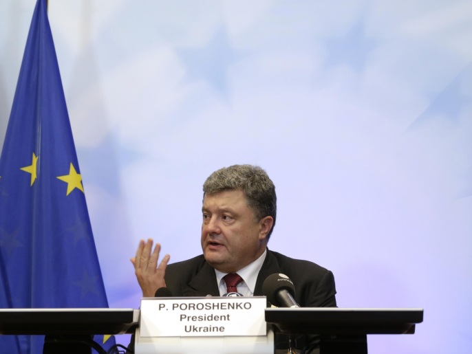 الرئيس الأوكراني ألح على قادة أوروبا لتشديد العقوبات على روسيا (أسوشيتد برس)