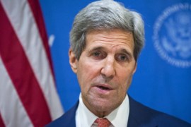 U.S. Secretary of State John Kerry announces a 72-hour humanitarian ceasefire between Israel and Hamas, while in New Delhi August 1, 2014. Kerry on Friday called the 72-hour ceasefire agreed to by Israel and Hamas in their conflict in the Gaza Strip a "lull of opportunity" and said it was imperative that the sides make their best efforts to find common ground. Kerry said Egypt's foreign minister will invite the Gaza ceasefire parties to take part in "serious" negotiations in Cairo and that the United States plans to send a small delegation to the talks. REUTERS/Lucas Jackson (INDIA - Tags: POLITICS CONFLICT HEADSHOT)