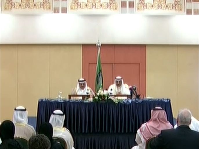 مؤتمر صحفي مشترك للأمين العام لمجلس التعاون الخليجي ووزير الخارجية الكويتي