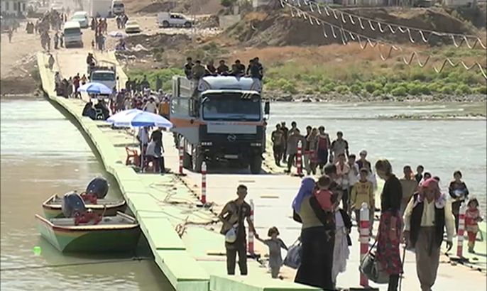 70 ألف نازح عراقي وصلوا "كردستان العراق"