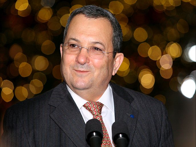 epa01232174 Israel vice premier and defense minister Ehud Barak leaves the Elysee Palace after he met with French President Nicolas Sarkozy, in Paris, France, 23 January 2008. Barak is in Paris on an official visit to discuss with senior French government officials mainly the Iranian nuclear threat. EPA