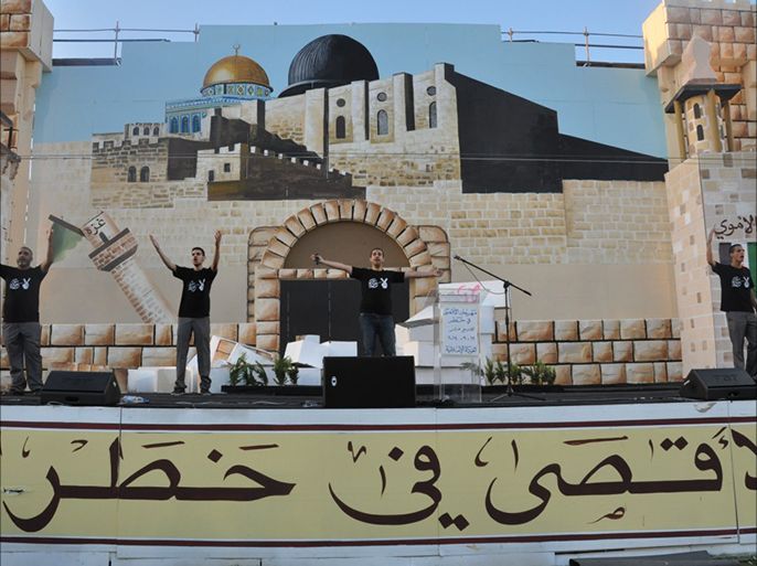 مهرجان "الأقصى في خطر" الذي أقيم بأم الفحم بالداخل الفلسطيني بـ 12 من شهر سبتمبر‎-أيلول، يحتفي بانتصار غزة من خلال أنشودة "جراح النصر" لمؤسسة الأندلس للفن والأدب.