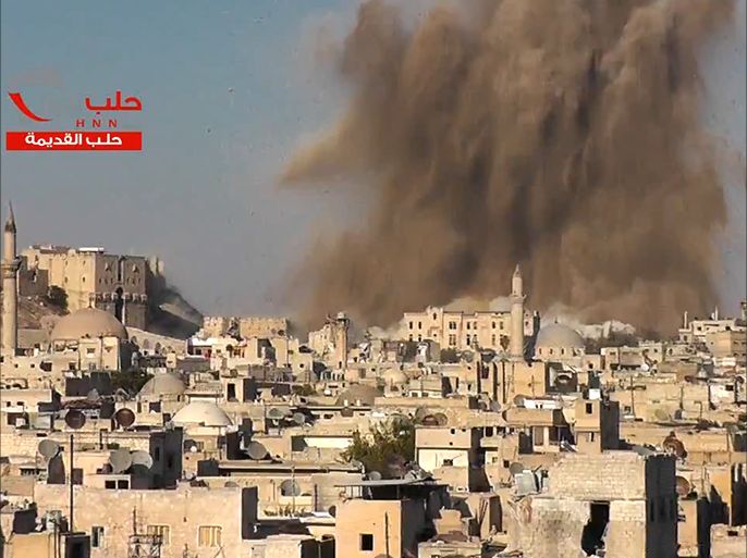 تفجير مقرات للنظام بمحيط قلعة حلب الأثرية