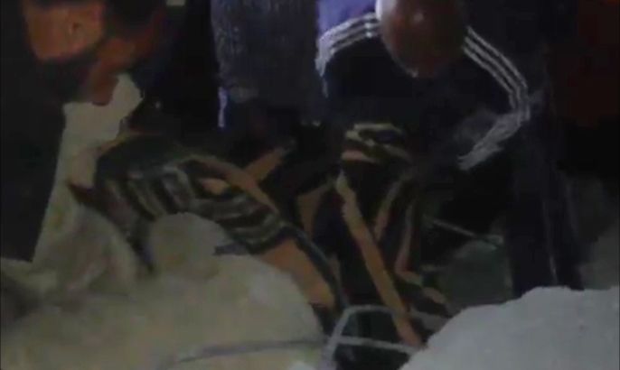 انتشال جثث قصف بلدة كفردريان بريف إدلب