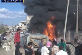 غارة للطيران الحربي على مدينة بنش بريف إدلب