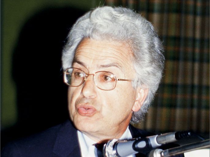 FRANCE - APRIL 01: Symposium on Maghreb In Paris, France In April, 1987-Mohamed Arkoun during symposium on Maghreb. (Photo by Sayah M SADEK/Gamma-Rapho via Getty Images)