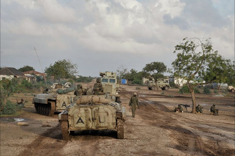 لقطات من قوات الاتحاد الإفريقي في مدينة بولامرير وكنتواري لدى السيطرة عليهما خلال الأيام الثلاثة الماضية