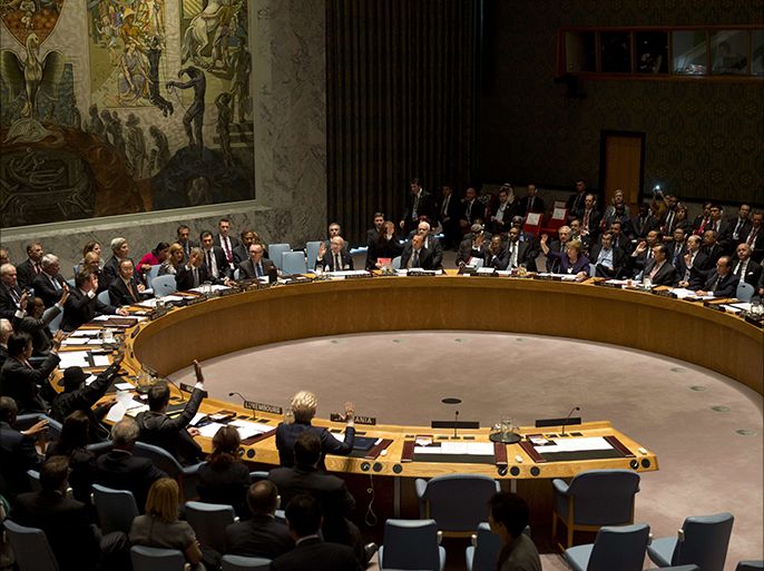 The fifteen members of the UN Security Council, vote a resolution against terrorism, as part of the 69th United Nations General Assembly, on September 24, 2014, in New York. US President Obama says he stands with France after the French hostage was beheaded. AFP