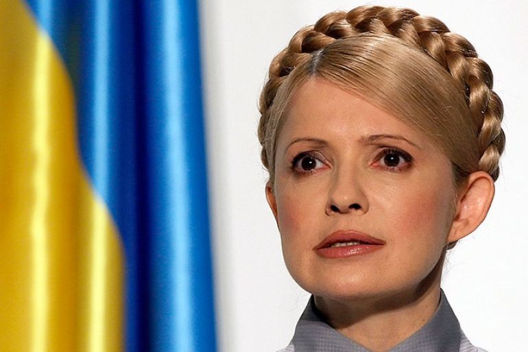 epa04142929 (FILE) A file picture dated 11 March 2010 shows former Ukrainian Prime minister and opposition leader Yulia Tymoshenko speaking during a press conference in Kiev, Ukraine. Ukraine's former premier Yulia Tymoshenko on 27 March 2014 confirms she will run for president in elections on 25 May. EPA/SERGEY DOLZHENKO