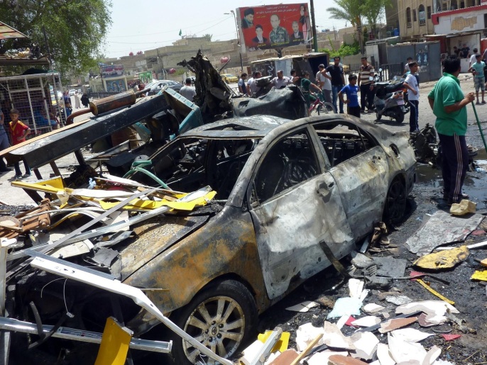تفجير سابق ضرب بغداد التي تعاني من استمرار التفجيرات(غيتي/الفرنسية-أرشيف)
