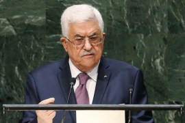 Palestinian President Mahmoud Abbas addresses the 69th United Nations General Assembly at United Nations Headquarters in New York, September 26, 2014. REUTERS/Mike Segar (UNITED STATES - Tags: POLITICS)