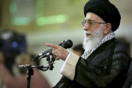 In this photo released by an official website of the Iranian supreme leader's office, Supreme Leader Ayatollah Ali Khamenei speaks during a meeting in Tehran, Iran, Sunday, Sept. 7, 2014. Iran's supreme leader underwent prostate surgery on Monday at a government hospital in Tehran, state media said in a rare report on the state of health of the country's top cleric. The 75-year-old, who has final say on all state matters in Iran and has been the country's top leader since 1989, was reported to be recovering. (AP Photo/Office of the Supreme Leader)