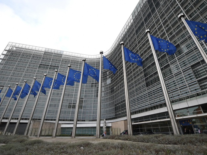 ‪الاتحاد الأوروبي عزز إجراءاته الأمنية حول مقره في بروكسل‬ (غيتي)
