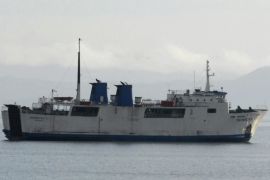 The MV Maharlika 2 is pictured while undergoing repairs near Lipata Port in Surigao city in southern Philippines in this December 17, 2013 file photo. The ferry, MV Maharlika 2, with at least 84 passengers and crew onboard sank on September 13, 2014 off the coast of central Philippines after a mechanical problem, and authorities said they were searching for at least 21 passengers who were still missing. Picture taken December 17, 2013. REUTERS/Stringer (PHILIPPINES - Tags: DISASTER MARITIME)