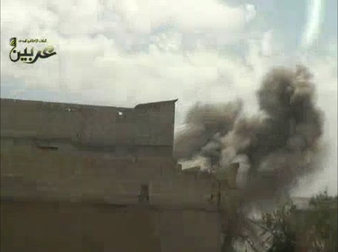 غارة جوية تستهدف مدينة عربين بريف دمشق