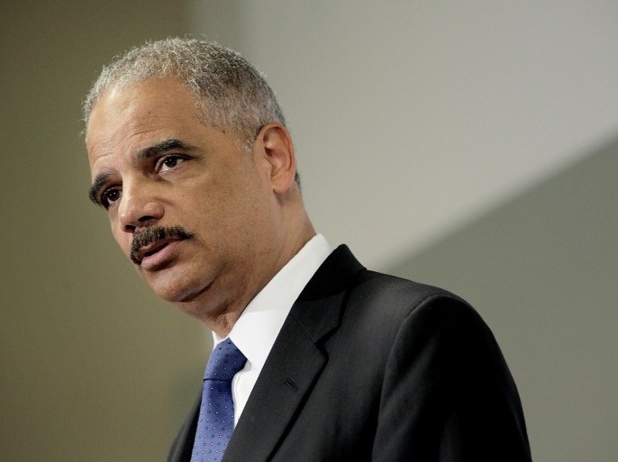 WASHINGTON, DC - SEPTEMBER 26: U.S. Attorney General Eric Holder speaks at the 44th Annual Congressional Black Caucus legislative conference on September 26, 2014 in Washington, DC. It was announced recently that Holder will be stepping down from his position, which he has held since the start of the Obama administration in 2009.
