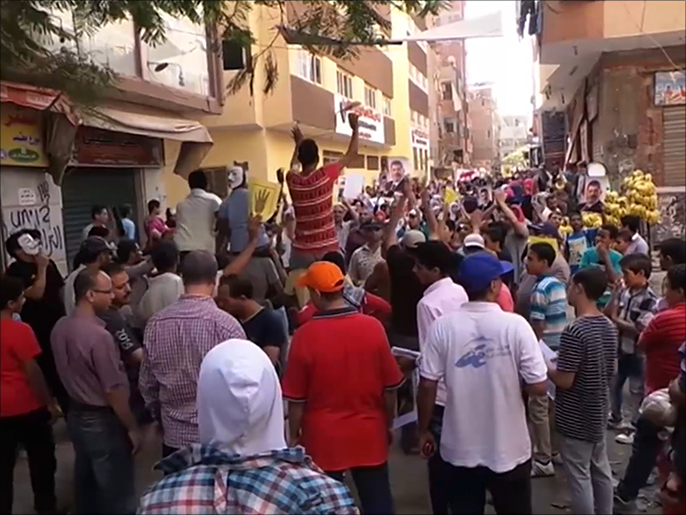 ‪أغلب المحافظات المصرية شهدت مظاهرات ضد حكم السيسي‬ (الجزيرة نت)