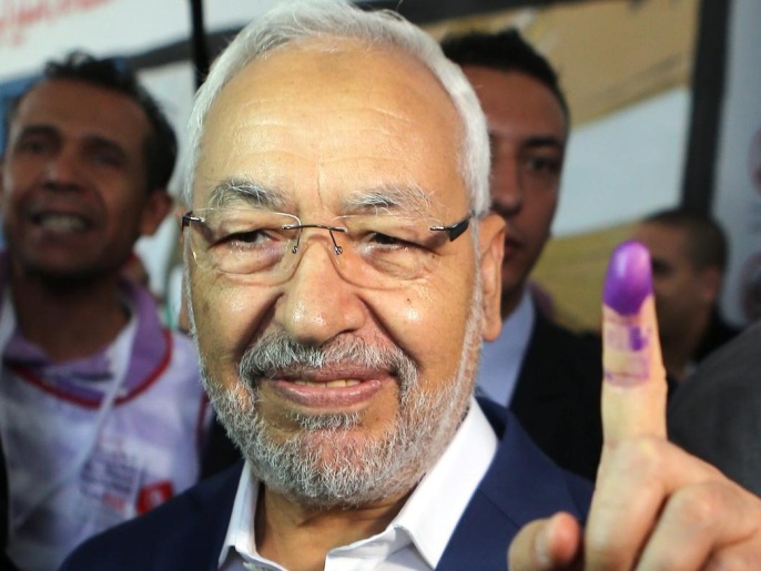 ‪الغنوشي: الانتخابات تمهد لبناء تونس جديدة‬ (الأوروبية)