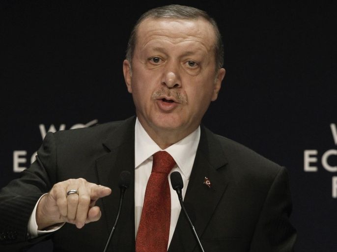 Turkey's President Tayyip Erdogan speaks during the World Economic Forum Special Meeting on Unlocking Resources for Regional Development in Istanbul September 28, 2014. REUTERS/Osman Orsal (TURKEY - Tags: POLITICS BUSINESS)