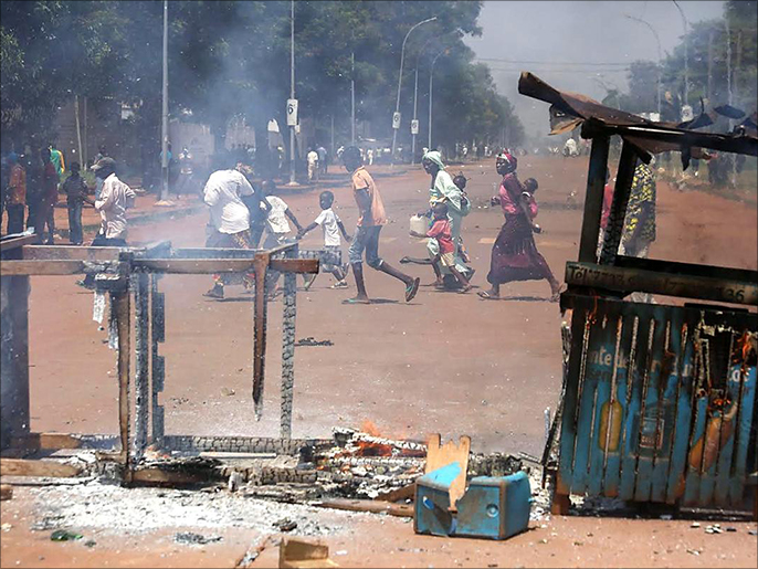 ‪تجدد التوتر في بانغي عقب حرق شاب مسلم حيا قبل أربعة أشهر‬ (الأناضول)