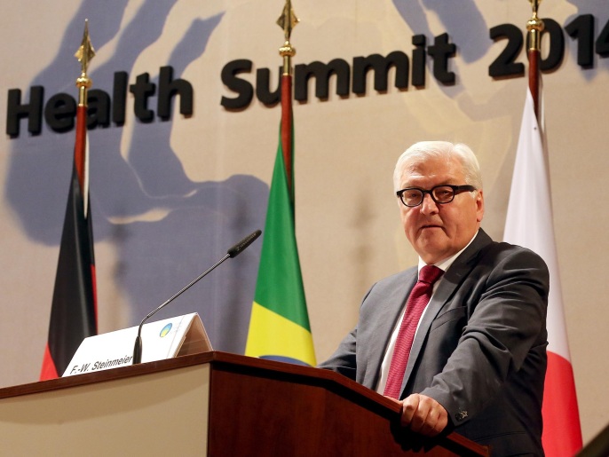 وزير الخارجية الألماني دعا لتشكيل بعثة مدنية للمساهمة في جهود مكافحة وباء إيبولا (أسوشيتد برس)