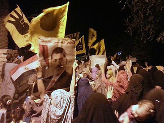 صورة لإحدى المسيرات الليلية بمدينة ديروط بأسيوط "حصرية"