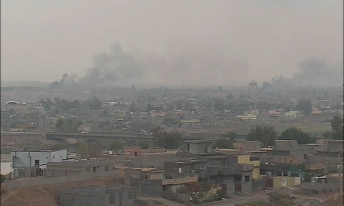 حرق منازل المواطنين بمدينة جلولاء العراقية