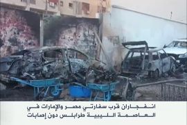 انفجاران قرب سفارتي مصر والإمارات في طرابلس