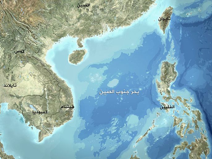 خريطة بحر جنوب الصين