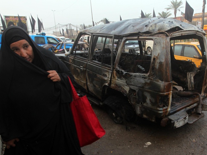 مخلفات تفجير استهدف أمس مدينة الصدر في بغداد (غيتي-الفرنسية)