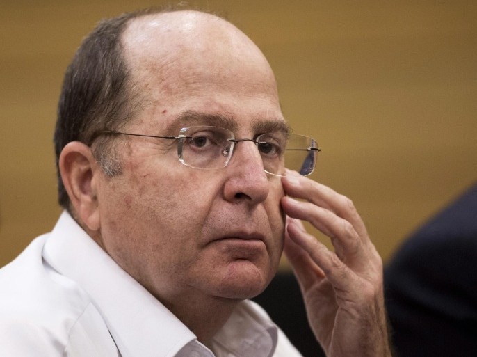 Israeli Defense Minister Moshe Ya'alon attends a meeting of the Likud party at the opening of the winter session of the Knesset, the Israeli parliament, in Jerusalem, Israel, 27 October 2014.
