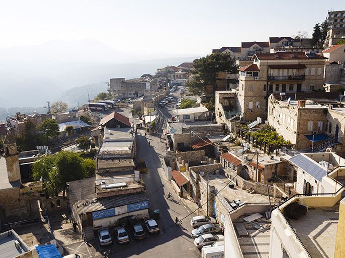 الموسوعة - View over the old city of Safed, Upper Galilee,