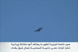 صور خاصة للجزيرة تظهر طائرة إيرانية تقصف السعدية بالعراق