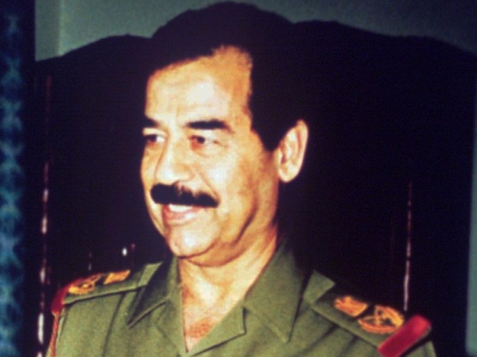FILE - This January 1991 file photo shows Iraqi President Saddam Hussein, in Baghdad. A Syrian newspaper on Saturday, July 28, 2012, used a banner headline to proclaim a high-stakes fight for the city of Aleppo in the country's 17-month-old uprising the mother of all battles. Hussein famously invoked the same phrase at the beginning of the Gulf War: The battle in which you are locked today is the mother of all battles, he told the nation in January 1991, days before a deadline to pull out of Kuwait or face U.S. action. The Arabic translation recalls a seventh-century victory by an Arab army over the Sassanian Persians, seen as an ultimate battle.