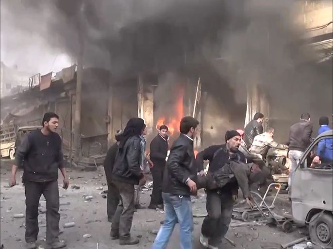 القصف على مدينة الباب بسوريا