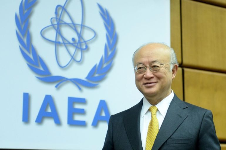 IAEA Director General Yukiya Amano prior to a meeting of the International Atomic Energy Agency (IAEA) Board of Gouvernors in Vienna, Austria, 11 December 2014. The IAEA Board of Gouvernors convenes for a special meeting regarding the Iranian nuclear programme.