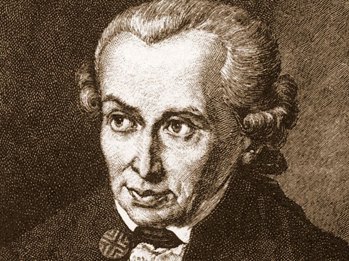 German philosopher Immanuel Kant (1724-1804). /الموسوعة