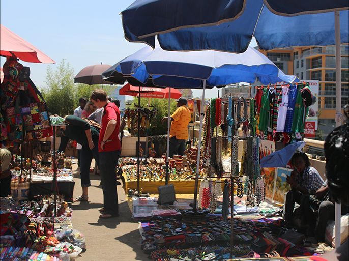 جانب من سوق الماساي -نيروبي-الجزيرة